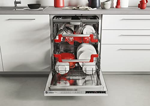 Hoover H-Dish 700 HDIN 4S613PS-80E 16 Posti Impostazioni Lavastoviglie Completamente Integrato, WIFI & Bluetooth abilitato, Porta in Acciaio Display