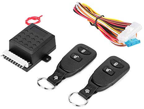 BOROCO Zentralverriegelung Universal,Universal-Auto-Zentralalarmanlage, Fernbedienung, Diebstahlsicherung, Schlüsselverriegelungs-Set