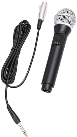 Yanmis Bluetooth-Mikrofon, Trådbunden och Trådlös Dynamisk Mikrofon med Brusreducering för Karaoke-sånginspelning Hemma Utomhusuppträdande