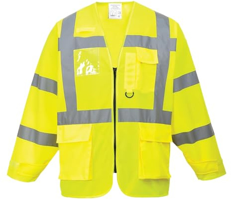 Portwest S475 Hi-Vis Arbetskläder Exekutiv Säkerhetsväst Gul, L