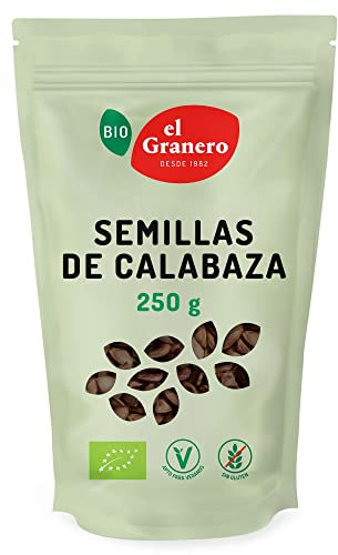 El Granero Integral - Semillas de Calabaza - 250 g - Rico en Vitaminas y Minerales - Fortalece el Sistema Inmunológico - Ideal para Todos los Platos - Aptas para Veganos