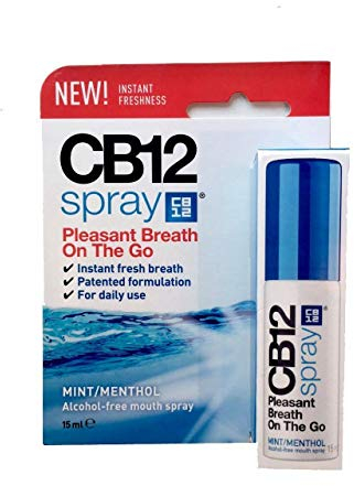 CB 12 Spray – Instant Freshness on the Go, Reduces the Root Cause of Bad Breath, With Zinc Acetate, Mint Flavour – 15 ml