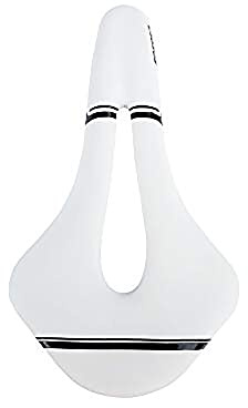 VOANZO Sella per Bicicletta Ciclismo Soft Evo Sella per Bicicletta per MTB Road Bike Accessori per Mountain Bike (Bianco)