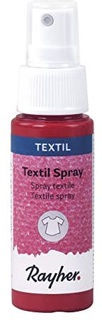 Rayher Spray Tessuto, Rosso Carminio, 50ml