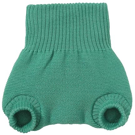 Disana Pantalones de pañales de lana 100% lana merino, cubierta de pañales (62-68, menta)