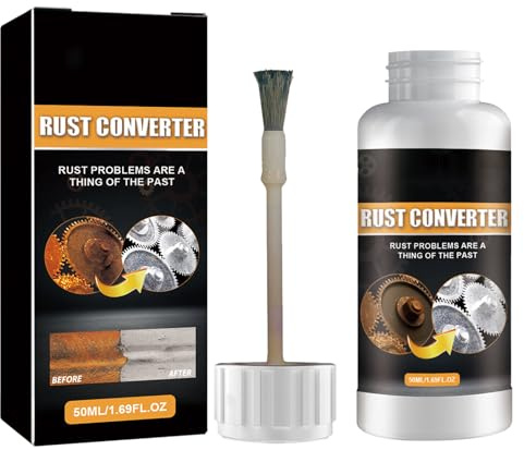 Rostumwandler,Rust Converter,Rostumwandler Auto,Rostschutzgrundierung,Rostumwandler mit Grundierung,Rust Converter & Primer,Automotive Rust Free,High Performance Protective Metal Prevents Rust 50ML