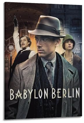 TWFSRXVWTS Babylon Berlin TV-Show-Poster, dekoratives Gemälde, Leinwand, Wandposter und Kunstdruck, moderne Familienschlafzimmer-Dekoration, Poster, 60 x 90 cm