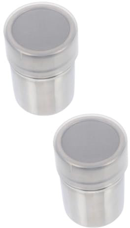 Amosfun 2pcs Cocoa Shaker Sifter Food Grade Seasoning Flour Sifter for Cake Cupcake
