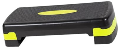 rockible Aerobic-Stepper, verstellbares Step-Board für Männer und Frauen, Workout-Stepper, Übungs-Step-Plattform für Yoga, Gewichte, Fitnesstraining, Schwarz Und Grün, 68cm