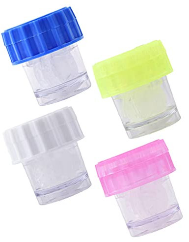 Healvian 4pcs Lens Cleaning Box for Eyewear Manual Cleaning Case Lenses Cleaners for Lens Care and Storage