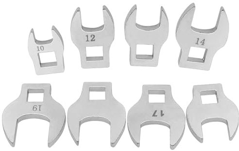MOIDHSAG 3/8 Zoll Krähenfuß, offenes Ende, Schraubenschlüssel, 3/8-Zoll-Antriebe, Schraubenschlüssel-Set für lose Schrauben, Mechaniker-Zubehör