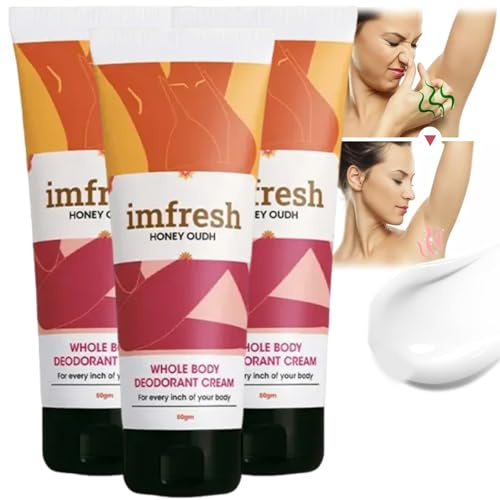 Desodorante Para Todo El Cuerpo, Crema Para El Cuidado Del Cuerpo, 60 Ml, Desodorante Para Todo El Cuerpo, Crema Desodorante Para Todo El Cuerpo Para Mujeres Y Hombres (3 unidades)