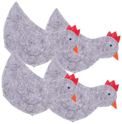 Holibanna 4stücke Ostereierhüllen Im Küken-design Dekorative Stoffeierbeutel Für Ostern Als Schutz Und Tischdeko Für Familienfeiern Und Schulveranstaltungen