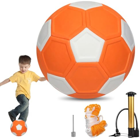 football Curve Swerve Ball with Pump & Storage Bag, Curve and Swerve Soccer Ball, Size 5 Toys for Boys Girls Teenagers Training