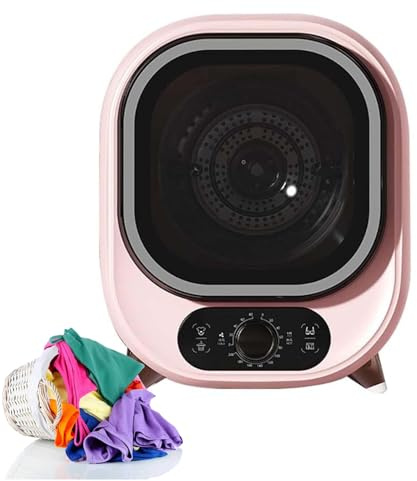 MNBVH Secador de vaso pequeño de 5 kg, 450 W de acero inoxidable, secador de ventilación compacto, capacidad de 0,8 kg, viento frío y caliente, secado silencioso, sonda de control de temperatura doble
