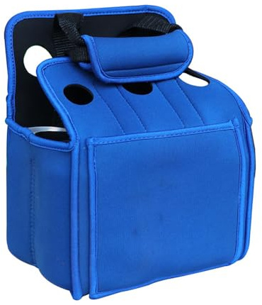 Hosoncovy 6 flaskor elastisk ölflaska bärväska isolerad neopren bärväska med handtag för öl baby flaska burkar drycker