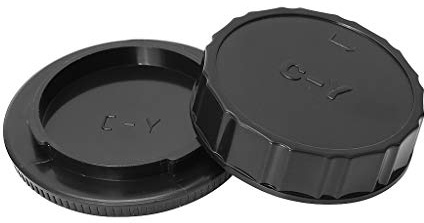 Dustproof Lens Rear Cap Protective Cover Protector For Contax Yashica C/Y Mount DSLR SLR Accessories Replacement Camera Hood Body Hot Shoe Protector Bundle Front Body Camera Set Screw Mount Hood