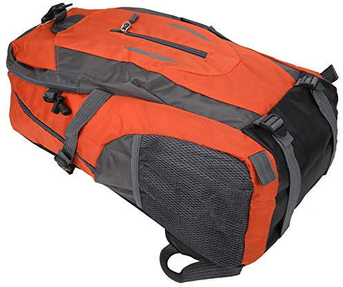 OEBUAFI Vattentät 40L Klätterryggsäck för Utomhussport, Vandring, Justerbara Axelremmar och Flera Fickor för Män och Kvinnor, Gjord Av Högkvalitativ Nylon (Orange)