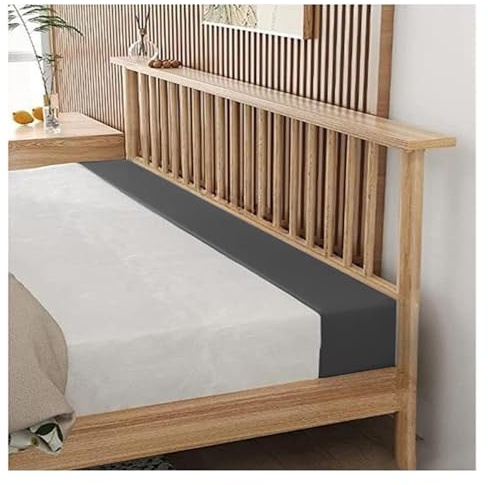 Minnesskum madrass mellanrum fyllare och sängbro läder soffkudde för tvilling/drottning/king size-sängar mörkgrå 107 cm x 152 cm eliminerar luckor och förbättrar komforten