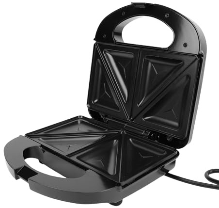 Smandy Macchina per Panini Elettrica, Acciaio Inossidabile, Macchina per Waffle Elettrica Compatta per Formaggio Grigliato e Panini per la Colazione, Ideale per Piccole Cucine e Dormitori