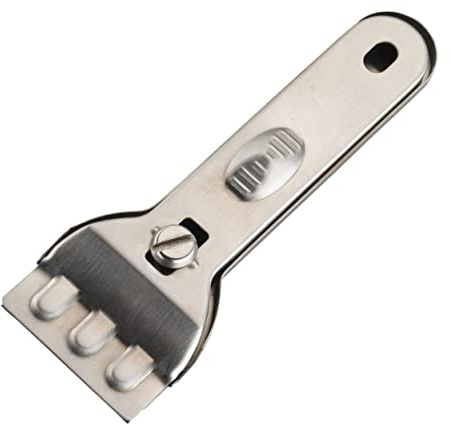KitchenCraft Raspador para Placas de Vitrocerámica de Acero Inoxidable, 14 cm