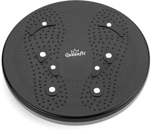 Queenfit Taillentwister – Kompaktes Fitnessgerät für Zuhause – Perfekt für Taille, Hüften und Oberschenkel - Bauchweg Trainer Gerät