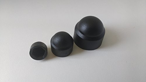 25 Stück Sechskant Schutzkappe M20 - Schlüsselweite 30 mm, Farbe schwarz - Abdeckkappe