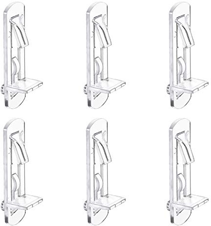 INCREWAY 30er Pack Clear Shelf Support Peg, selbstsichernd, passend für Loch mit 5 mm Durchmesser und 0,79-Zoll-Regal