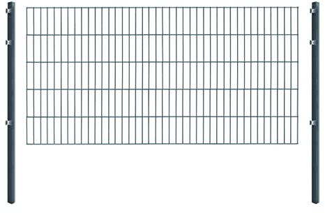 Arvotec Einstabmatten, H 100 cm, anthrazit (RAL7016), L 10-50m - Drahtstärke 8/6/4mm - langlebig, robust & preisgünstig (Einstabmatten, 100 cm, anthrazit, 40 m)