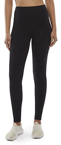 Danskin Damen Bci Knöchellange Leggings, Schwarzsalz, Groß