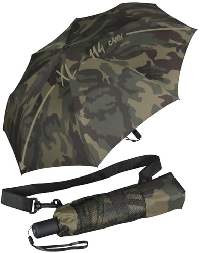 iX-brella Super Mini Taschenschirm mit großem Dach 94cm Camouflage