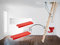 Original Roto Die Treppe Stufenengel Quadro/Designo für Roto Bodentreppen Rot Stufenschutz für saubere Stufen