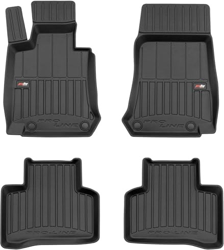 M MOTOS Bilgummimattor för Mercedes EQC N293 fran 2019 Förbättra din resekomfort med Anti-Slip Mat Car 3D- Golvmattor för bilgolv i alla väder, skydd mot smuts