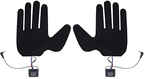 Handschuhe Heizkissen, effizient schnell 3 Temperatur einstellbar 5 Finger Ultra Dünn USB Beheizte Handschuhe Pad für drinnen zum Laufen