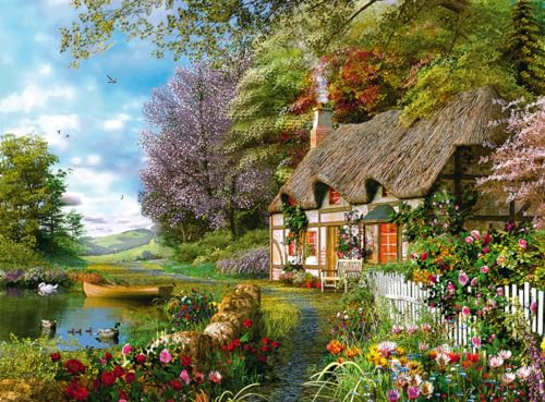 Ravensburger Country Cottage 12000700 - Puzzle da 1500 pezzi per adulti, realizzato a mano, realizzato in Germania, ogni pezzo si adatta perfettamente