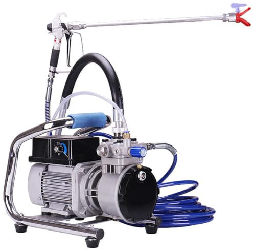 XLTEAM Kit Pistola a Spruzzo Elettrica da 4500 W, Spruzzatore Airless Professionale per Pittura Murale, con Tubo Ad Alta Pressione da 10 M, Flusso Massimo 15 L/min, Ugello di Spruzzo 0,017