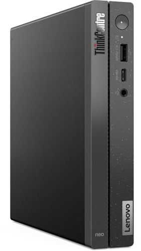 Lenovo ThinkCentre neo 50q Gen 5 Tiny Desktop, Intel Core i5-13420H, 8 Go de RAM DDR5, SSD PCIe 512 Go, Wi-Fi 6, Windows 11 Pro, noir