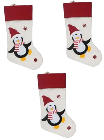 IMIKEYA 12stücke Teiliges Weihnachtsstrümpfe Mit Weihnachts-Pinguin Kreative Weihnachtsdekoration Für Zuhause Und Partys Stilvolle Hängedekoration Für Weihnachtsbaum Und Festliche