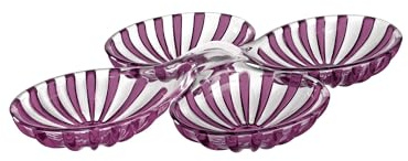 GUZZINI - Set 2 Antipastiere Dolcevita, Bio-Based Plastic, Ametista, 6x22,5xh31