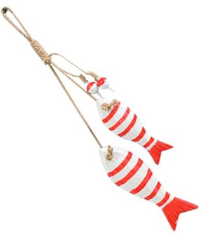 KITANDOVE Ciondolo A Forma Di Pesce Piccolo in Legno Ciondolo Appeso Decorazione Per Tende Ornamento Appeso Creativo