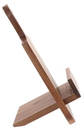 OKUMEYR Holzständer Für Kochbücher Wandmontage-rezepthalter Für Küche Rustikales Holzregal Zur Präsentation Menühalter Mit Verstellbarem Vielseitig Einsetzbar Für Rezeptbücher Und