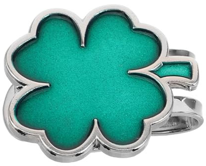 LIFKOME Abnehmbarer Golfhut-Clip Mit Vierblättrigem Kleeblatt Ballmarker Robuster Metallhalter Zur Präzisen Ballmarkierung Modisches Golfzubehör Für Männer Und Frauen Vielseitig Einsetzbar