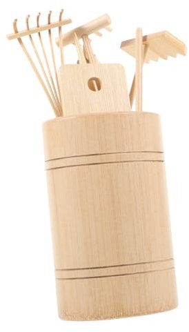 Sosoport Teiliges Mini Zen Garten Werkzeug Set Aus Robustem Material Mini Harke Für Sandkästen Und Sandtray Vielseitig Für Haus Büro Und Yoga Rustikal Und Dekorativ Für Meditation Und Garte