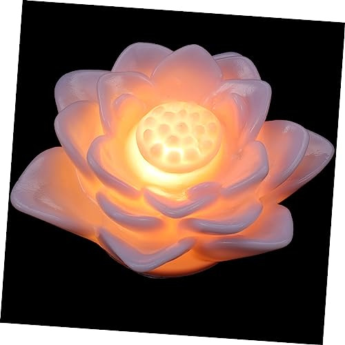 Uonlytech Lámpara De Noche Led Con Forma De Flor De Loto Ahorradora De Energía Decorativa Para Habitaciones De Niños Y Niñas