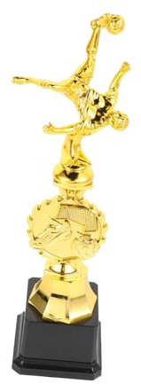 POPETPOP Trophée De Football Plastique Doré pour Compétitions Sportives Récompense Élégante pour Tournois Et Cérémonies De Remise De Prix