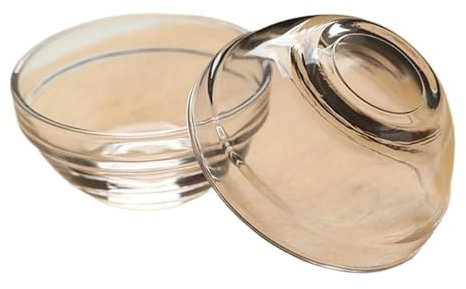 BOJHGO Copas De Helado Cuenco pequeño for Helado, Cuencos de Vidrio apilables, Cuenco Transparente, Platos Redondos de Postre, Platos Laterales Redondos, Juego de Cuencos de Vidrio, 12 Uds.