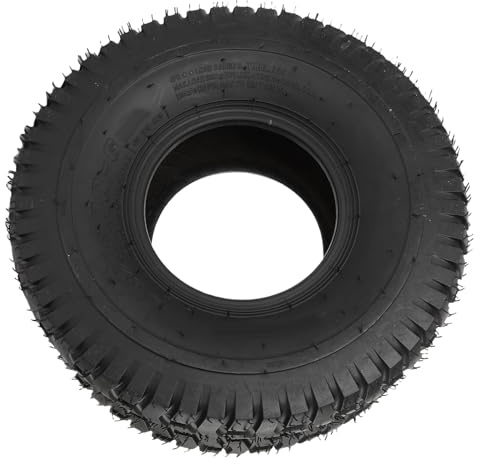 aqxreight 15x6.00-6 Pneu à Vide - Non-Glisser, Pneu sans Tubeless à L'épreuve des Explosions pour la Tondeuse, Le Chariot, Le Tracteur de Jardin et la Brouette avec Un Bord de 6 Pouces