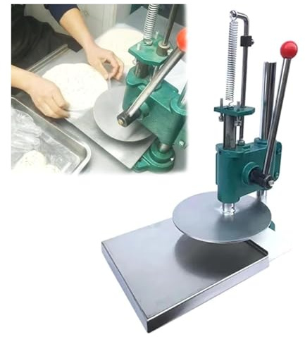 Máquina Prensadora De Masa Para Pizza, Máquina aplanadora de masa for pizza, pasteles y panificadora, con grosor ajustable.(22cm)