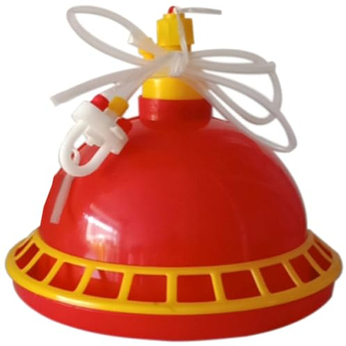Healifty Comedero Automático para Aves de Corral Mediano, Dispensador de Agua para Pollos y Patos, Plástico Resistente Capacidad Amplia, Adecuado para Granjas y Cuidado de Color Aleatorio