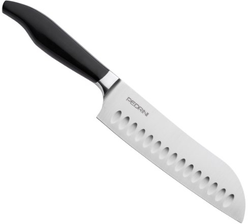 Pedrini Santoku Coltello da Chef - 18cm lama forgiata e in acciaio temperato, ideale per Sushi